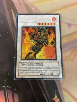 YUGIOH - FLAMVELL URUQUIZAS - SECRET RARE - HA01 - MP - Image 1
