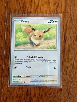 PokÃ©mon Eevee TCG Scarlet & Violet 151 Holo Common Card 133/165 - Image 1