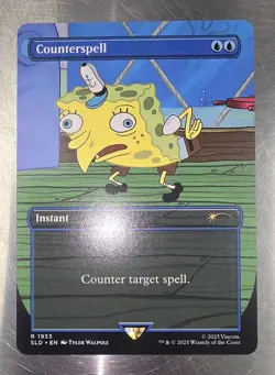 MTG Secret Lair Drop x SpongeBob SquarePants - Counterspell (#1933) - Regular NM - Image 1