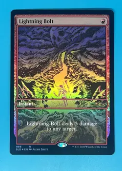 Mtg Lightning Bolt (085) Foil Secret Lair Drop - Image 1