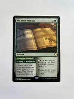 Monster Manual NM (Extended Art) Commander Legends: Battle for Baldur's Gate MTG - Image 1