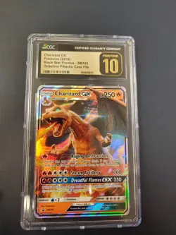 CGC Pristine 10 - Charizard GX SM195 Promo Detective Pikachu Case File - Pokemon - Image 1