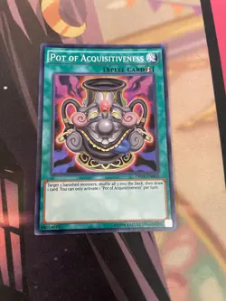 YUGIOH - POT OF ACQUISITIVENESS - SUPER RARE - INOV - NM - UNLIMITED - Image 1