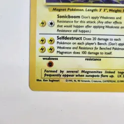 Magneton 11/62 Fossil Unlimited Holo Rare Pokemon Card Near Mint Collectable1995 - Image 6