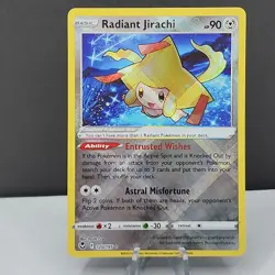 Radiant Jirachi 120/195 Silver Tempest Holo Rare Pokemon TCG Card - Image 1