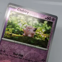 REVERSE HOLO Clefairy 081/197 NM/M Yuka Morii Clay Obsidian Flames Pokemon Card - Image 4