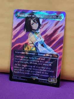 1x SURGE FOIL SHOWCASE Yuna, Hope of Spira, NM, FIN, Magic: the Gathering, MtG - Image 2
