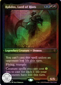 MTG Rakdos, Lord of Riots (Etched) (532) | NM Foil | Commander Legends (CMR) - Image 1