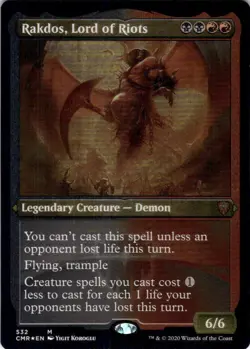 MTG Rakdos, Lord of Riots (Etched) (532) | NM Foil | Commander Legends (CMR) - Image 2