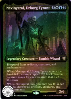 MTG Nevinyrral, Urborg Tyrant (Etched) (607) | NM Foil | Commander Legends (CMR) - Image 1