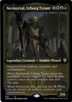 MTG Nevinyrral, Urborg Tyrant (Etched) (607) | NM Foil | Commander Legends (CMR) - Image 2