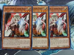 Yugioh Ghost Ogre & Snow Rabbit X3 Common SDAZ-EN017 1st Ed Playset - Image 1