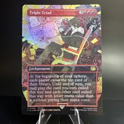 Triple Triad (Borderless) -Foil Near Mint MTG Universes Beyond: FINAL FANTASY - Image 1