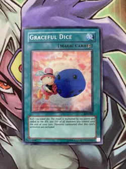 EDS-002 Graceful Dice Prismatic Secret Rare NM Condition Yugioh Card - Image 1