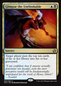 Slightly Played, English - 1 x MTG Glimpse the Unthinkable - Foil Iconic Masters - Image 2