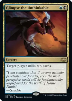 Slightly Played, English - 1 x MTG Glimpse the Unthinkable Double Masters 2022 - Image 1