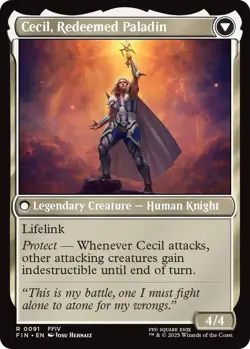 Cecil, Dark Knight // Cecil, Redeemed Paladin (FIN-091) - FINAL FANTASY Near Min - Image 4