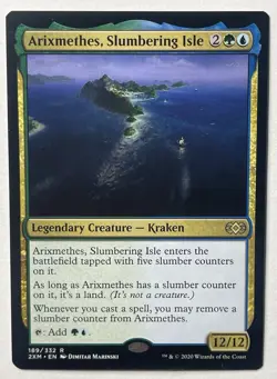 Arixmethes, Slumbering Isle  MTG 189 2020 Rare - Image 1