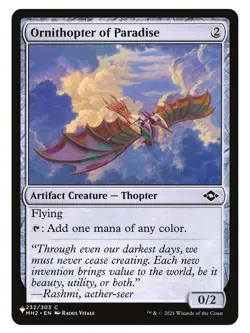 MTG Ornithopter of Paradise (Regular) Near Mint - The List Reprints - Image 2