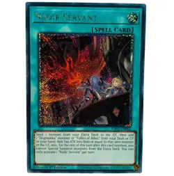 YUGIOH Nadir Servant RA01-EN062 Platinum Secret Rare Card 1st Edition NM - Image 1