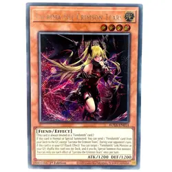 YUGIOH Lacrima the Crimson Tears ROTA-EN014 Secret Rare Card 1st Edition NM - Image 1