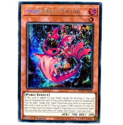 YUGIOH Snake-Eyes Poplar MP24-EN128 Prismatic Secret Rare Card NM - Image 2