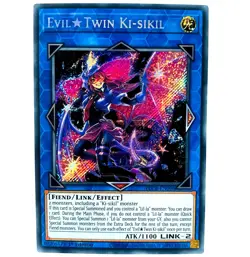 YUGIOH Evil Twin Ki-Sikil BLCR-EN096 Secret Rare Card 1st Edition LP - Image 1