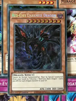 YuGiOh Red-Eyes Black Dragon Deck & Secret Rare Collection with Free Game Mat - Image 6