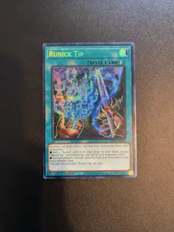 Yu-Gi-Oh! Runick Tip | 1st Edition | Secret Rare MP23-EN241 NM - Image 1