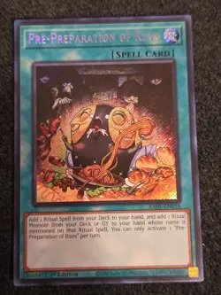 Pre-Preparation of Rites RA01-EN055 1st Secret Rare NM Yu-Gi-Oh! - Image 1