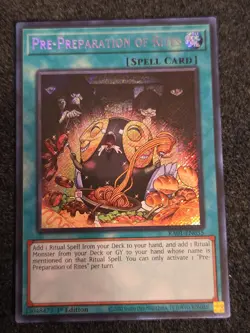 Pre-Preparation of Rites RA01-EN055 1st Secret Rare NM Yu-Gi-Oh! - Image 2