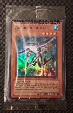 Yu-Gi-Oh! Abgrund Soldier, CMC-DE001, Super Rare, 2nd Edition, German, original packaging, nm-m - Image 1