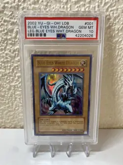 Yu-GI-Oh! - PSA 10 LOB-001 Blue Eyes White Dragon - 2002 MINT - Image 6