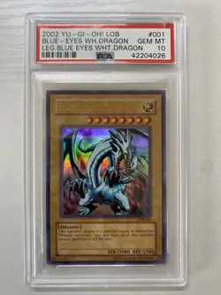 Yu-GI-Oh! - PSA 10 LOB-001 Blue Eyes White Dragon - 2002 MINT - Image 9