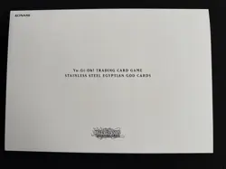 YUGIOH Stainless Steel Egyptian God Card Set Manga Art ENGLISH LIMITED Edition - Image 10