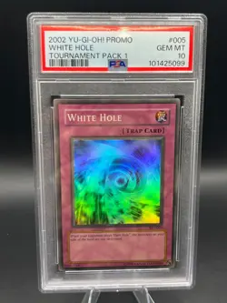 🔥 YUGIOH TOURNAMENT PACK 1 TP1-005 WHITE HOLE SUPER RARE PSA 10 NEW CERT! - Image 7