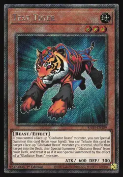 Test Tiger - RA03-EN189 - Platinum Secret Rare - Yugioh - Image 2