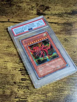 Yugioh Slifer The Sky Dragon Secret Rare GBI-001 PSA 8 NM-MT - Image 2