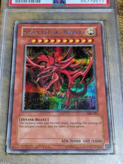 Yugioh Slifer The Sky Dragon Secret Rare GBI-001 PSA 8 NM-MT - Image 7