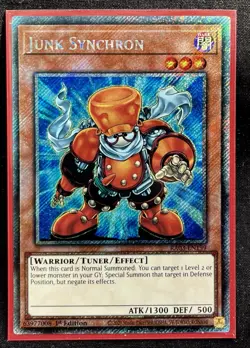 Junk Synchron Platinum Secret Rare 1st Edition Mint Yu-Gi-Oh! Card [RA03-EN199] - Image 1