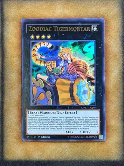 Yugioh Zoodiac Tigermortar MP17-EN207 Ultra Rare 1st Ed NM - Image 1