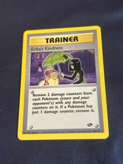 Erika's Kindness 103/132 Gym Challenge Regular vintage PokÃ©mon card Lp  - Image 1