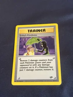 Erika's Kindness 103/132 Gym Challenge Regular vintage PokÃ©mon card Lp  - Image 6