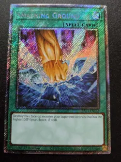 Yugioh - Smashing Ground RA03-EN135 1st Edition Platinum Secret Rare NM - Image 1