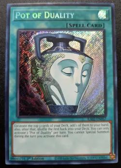 Yugioh! Pot of Duality - RA02-EN057 - Secret Rare - 1st Edition Near Mint, Engli - Image 1