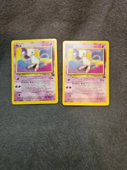 2x Vintage 1999 Pokemon Card - Mew - WoTC Black Star Promo 8 - NM-Mint - Image 2