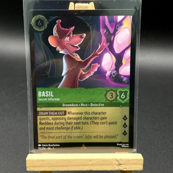 Basil 93/204 Disney Lorcana Archazias Island Rare Near Mint Foil Card - Image 12