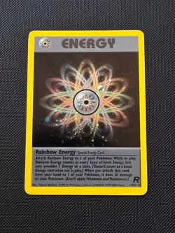 NEAR MINT! Rainbow Energy (17/82) Holo Team Rocket Set Pokemon Card! FAST P&P! - Image 1