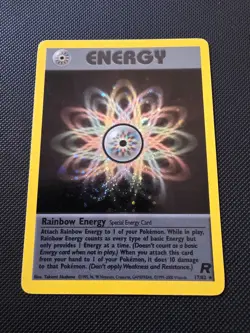 NEAR MINT! Rainbow Energy (17/82) Holo Team Rocket Set Pokemon Card! FAST P&P! - Image 12