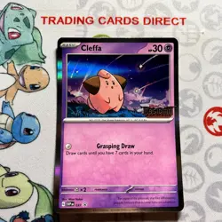 Cleffa SVP037 Black Star Promo Scarlet & Violet Holo Pokemon Card - Image 1